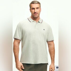 Brooks Brothers Original Fit Dark Grey Size XL Polo Shirt Supima Cotton New!